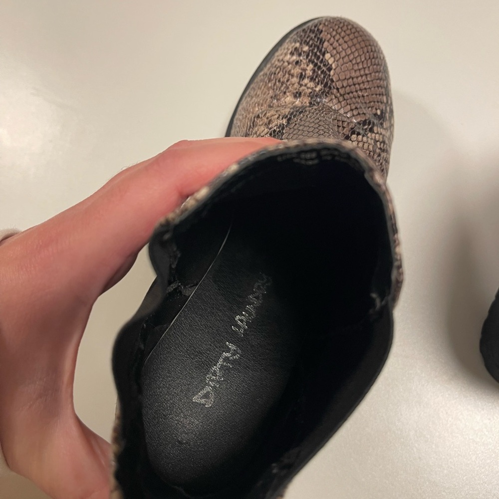 Snakeskin Ankle Booties 9 - Picture 12 of 12